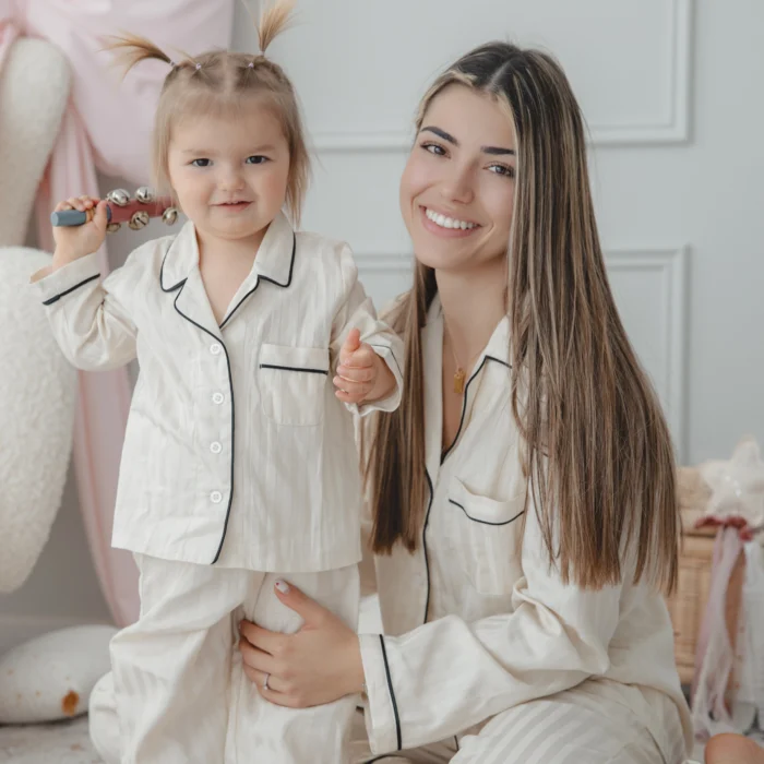 Комплект Мама (дълга) и аз райе екрю