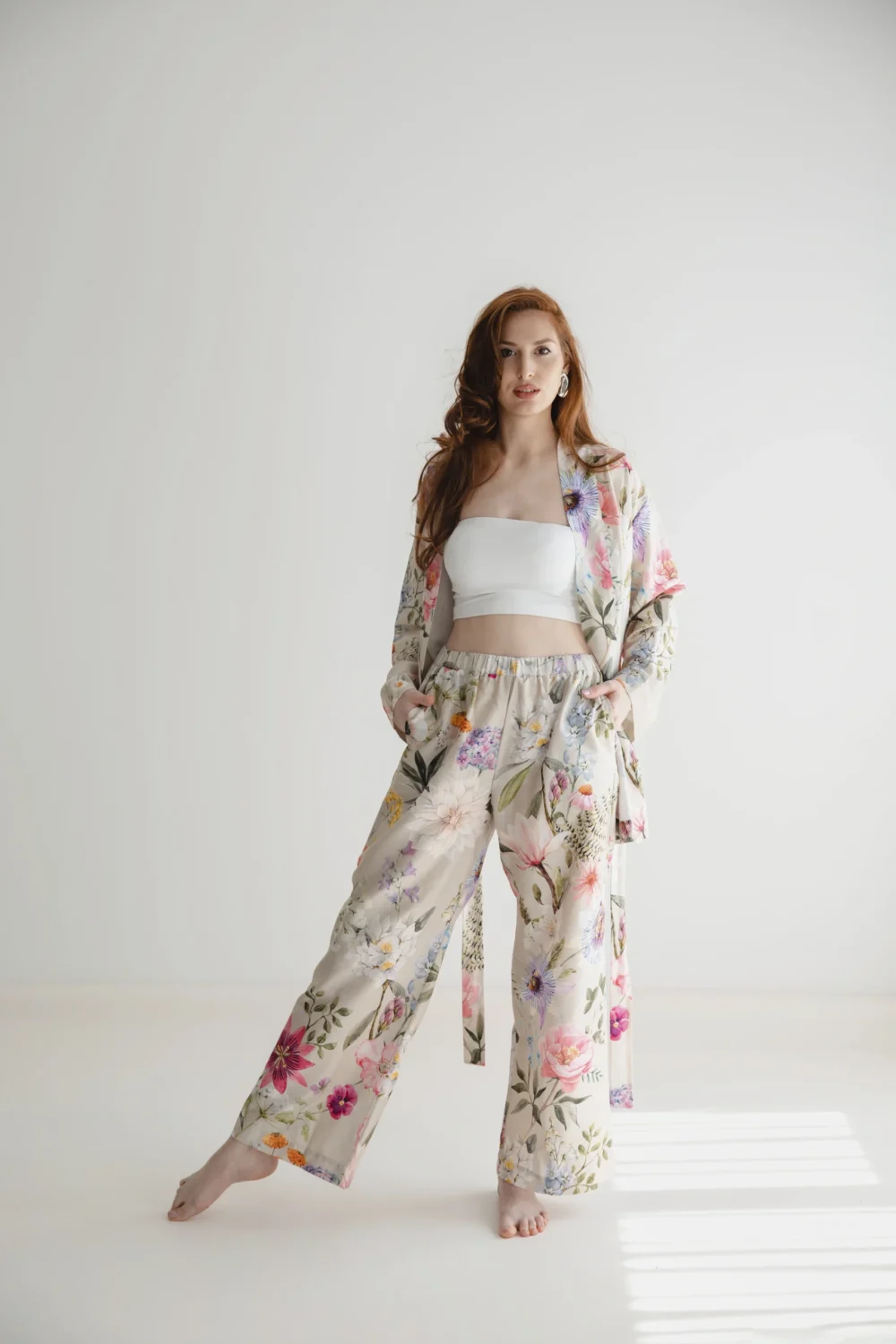 Дамски сет от две части/ Кимоно Floral Chic